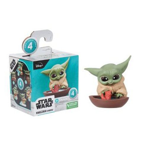 Star Wars Baby Yoda ebihalbarát figura - 6cm