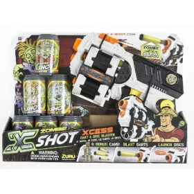   X-Shot Zombie Xcess - Forgótáras szivacslövő játékpisztoly szett