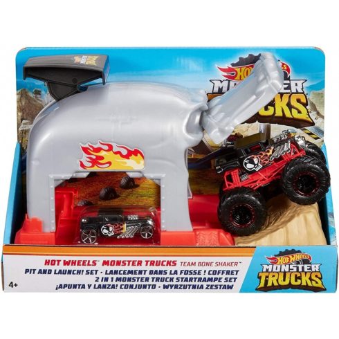 Hot Wheels Monster Trucks gödrös és köves rázós pálya játékszett