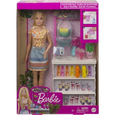 Barbie - Feltöltődés - Smoothie bár játékszett