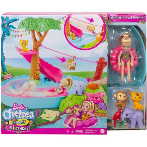Barbie és Chelsea az elveszett szülinap - Dzsungel játékszett
