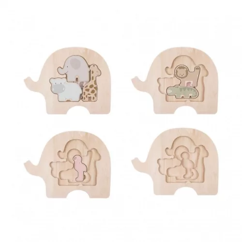 Fa réteges puzzle - Szafari - Jabadabado