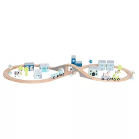 Fa autópálya készlet - Kék - Jabadabado