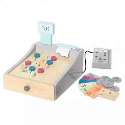 Fa pénztárgép kártyaolvasóval - Pasztell színben - Jabadabado