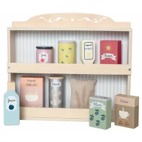 Fa polc élelmiszer kiegészítőkkel - Jabadabado