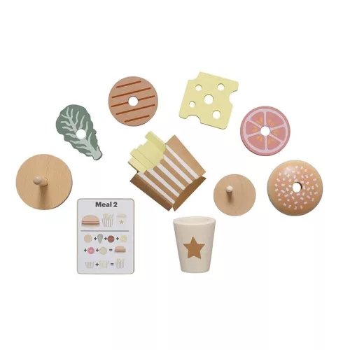 Hamburger Menü Toronyépítő Játék Jabadabado