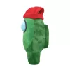Among Us plüss figura 30 cm - zöld, beanie sapkás