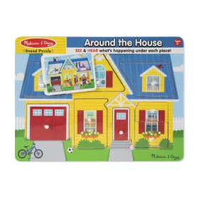 Melissa & Doug Hangos puzzle, A ház körül