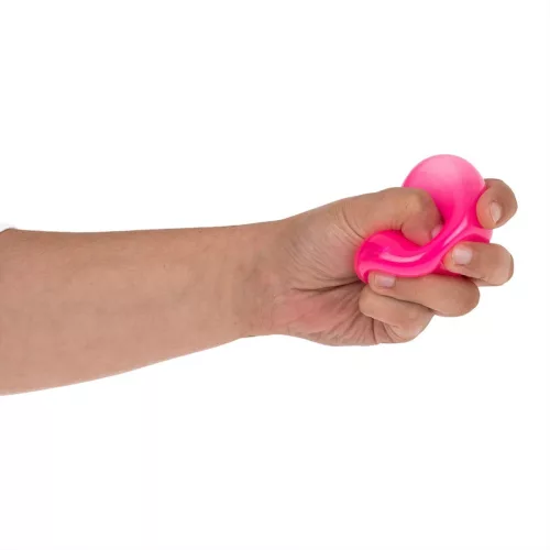 Sötétben világító stresszlabda, 6 cm-es, többféle