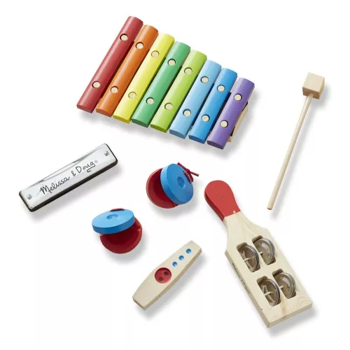 Melissa & Doug Hangszerek, Zenekar a dobozban, rázd-fújd-koppintsd