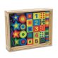   Melissa & Doug Fa készség fejlesztő, Fűzős gyöngyök dobozban