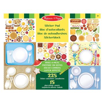   Melissa & Doug Kreatív játék, Matrica készlet, ételkészítés