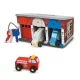 Melissa & Doug Fa készségfejlesztő játék, Garázs kulcsokkal és készenléti járművekkel