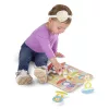 Melissa & Doug Fa készségfejlesztő játék, Óriás puzzle, hintázó vadállatok