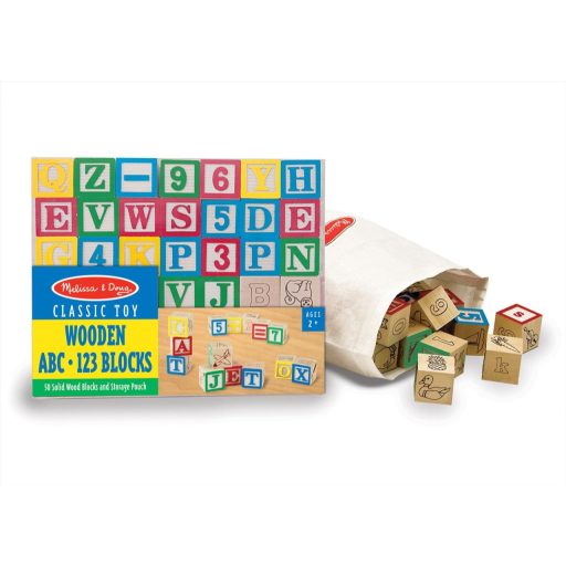 Melissa & Doug Fa készség fejlesztő, ABC és számok
