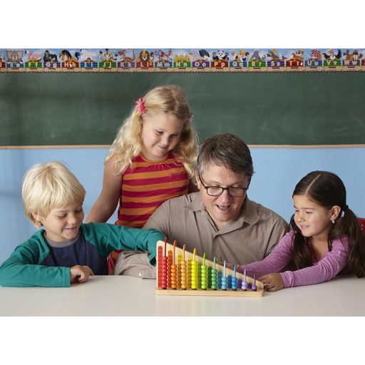 Melissa & Doug- Fa készség fejlesztő, Játék abakusz