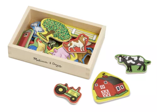 Melissa & Doug Fa készségfejlesztő játék, Mágneses farm készlet