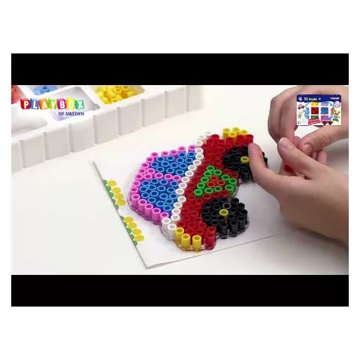 Playbox Gyöngykép figurák XL, 600 db - autók és macik