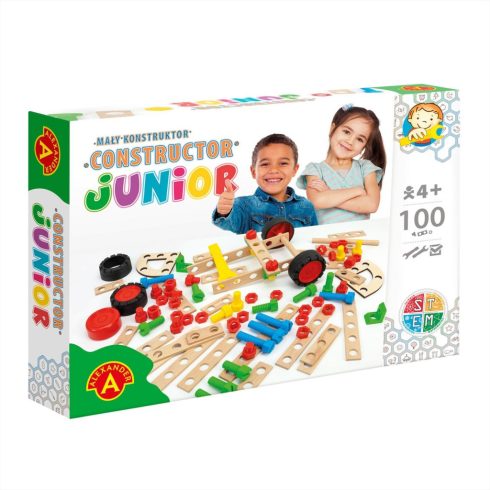 Alexander Toys Contructor Junior - Csináld magad Construction szett - 100 elemes építőjáték