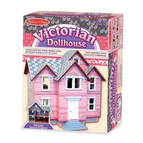   Melissa & Doug Emeletes fa babaház bútorokkal, viktoriánus