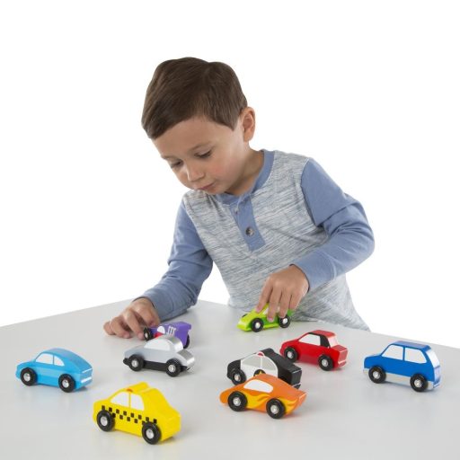 Melissa & Doug fa járművek, Autók 9db