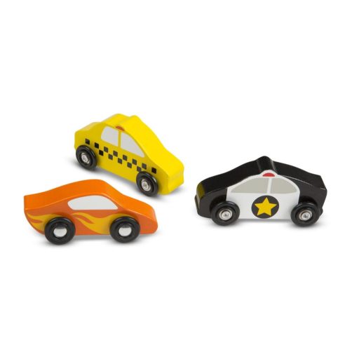 Melissa & Doug fa járművek, Autók 9db