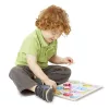 Melissa & Doug Fa készségfejlesztő játék, Puzzle fogantyúval, alakzatok