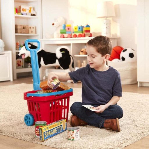 Melissa & Doug - Gurulós bevásárlókosár