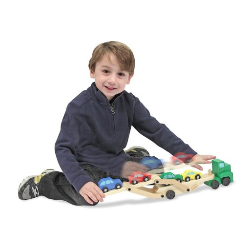 Melissa & Doug - Fa jármű Autószállító