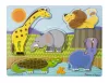 Melissa & Doug Készségfejlesztő játék, Tapintós puzzle, állatkert