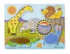 Melissa & Doug Készségfejlesztő játék, Tapintós puzzle, állatkert