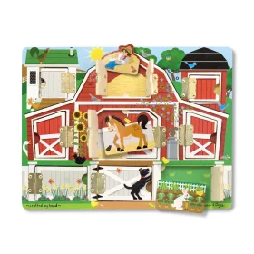   Melissa & Doug Fa készségfejlesztő játék, Mágneses bújócska ház