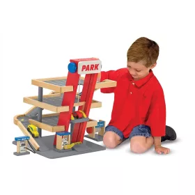 Melissa & Doug Fa jármű, Parkolóház autókkal