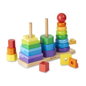   Melissa & Doug Fa készségfejlesztő játék, Montessori tornyok