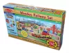 Melissa & Doug Fa vonatok és sínek, Vonat és sínek és kiegészítők, 132 db-os szett