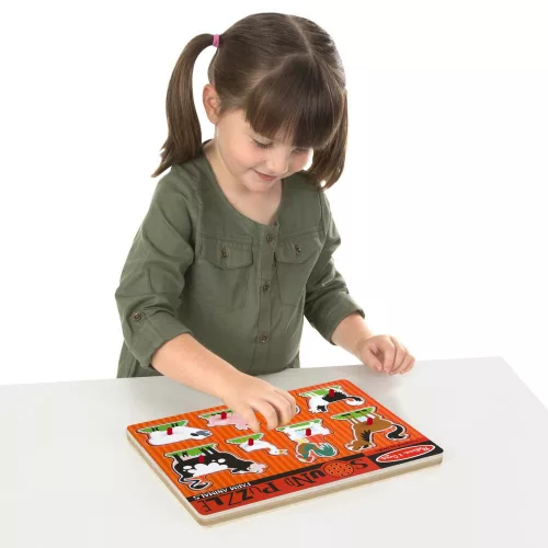Melissa & Doug Hangos puzzle, Farm állatai