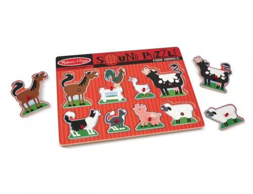 Melissa & Doug Hangos puzzle, Farm állatai