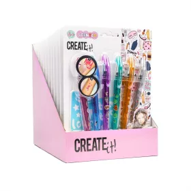   Canenco Create It! Tetováló zseléstollak sablonnal, 6 db - kétféle