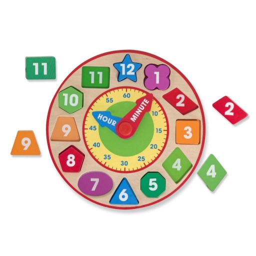 Melissa & Doug - játék formaillesztő óra
