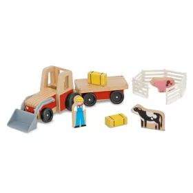 Melissa & Doug Fa jármű, Traktor kiegésztőkkel