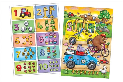 Orchard Toys Keress és találj... Számok puzzle, 2x10 db-os