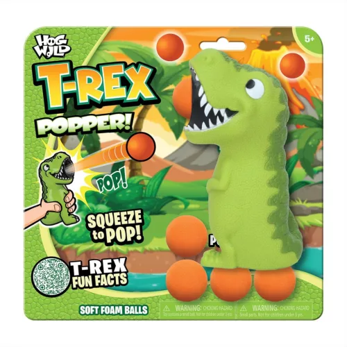Zing Popper - T-Rex kilövő labdákkal
