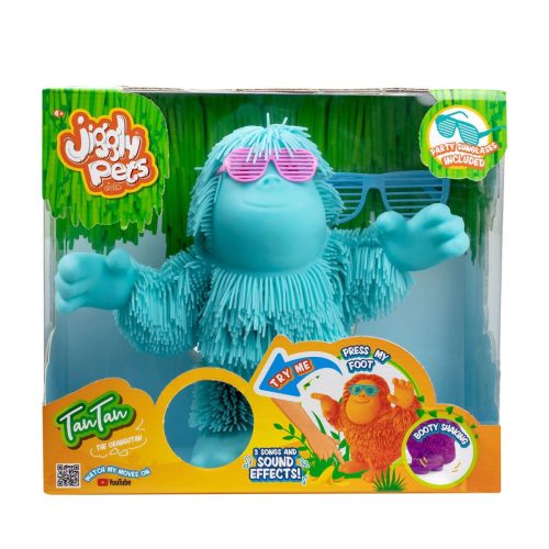JIggly Pets Riszáló Állatok, Tantan az orangután, kék