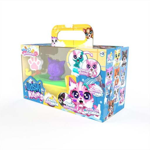 Washy Friends Color Reveal Pancsoló cicusok káddal és 5 kiegészítővel - Pinki