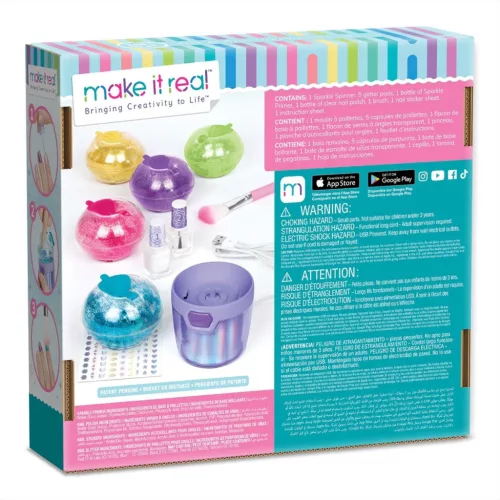 Make It Real Parti körmök, csillogó dizájn szett