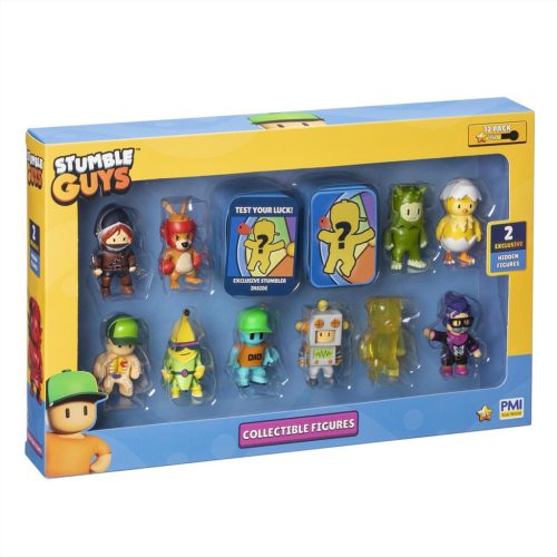 Stumble Guys mini figura csomag, 12 darabos , 2. sorozat
