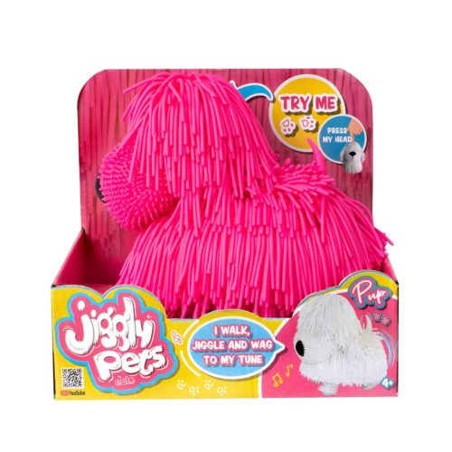 JIggly Pets Riszáló Állatok, kutya, pink