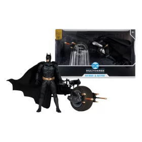   DC McFarlane DC Multiverse jármű és játékfigura 20 cm - Batpod és Batman (A sötét lovag - Felemelkedés)