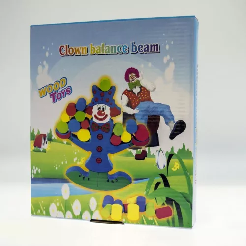 Fa bohóc egyensúlyozó társasjáték