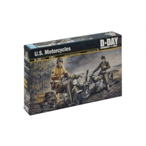 Italeri - U.S. Motorcycles WW2 makett 1:35